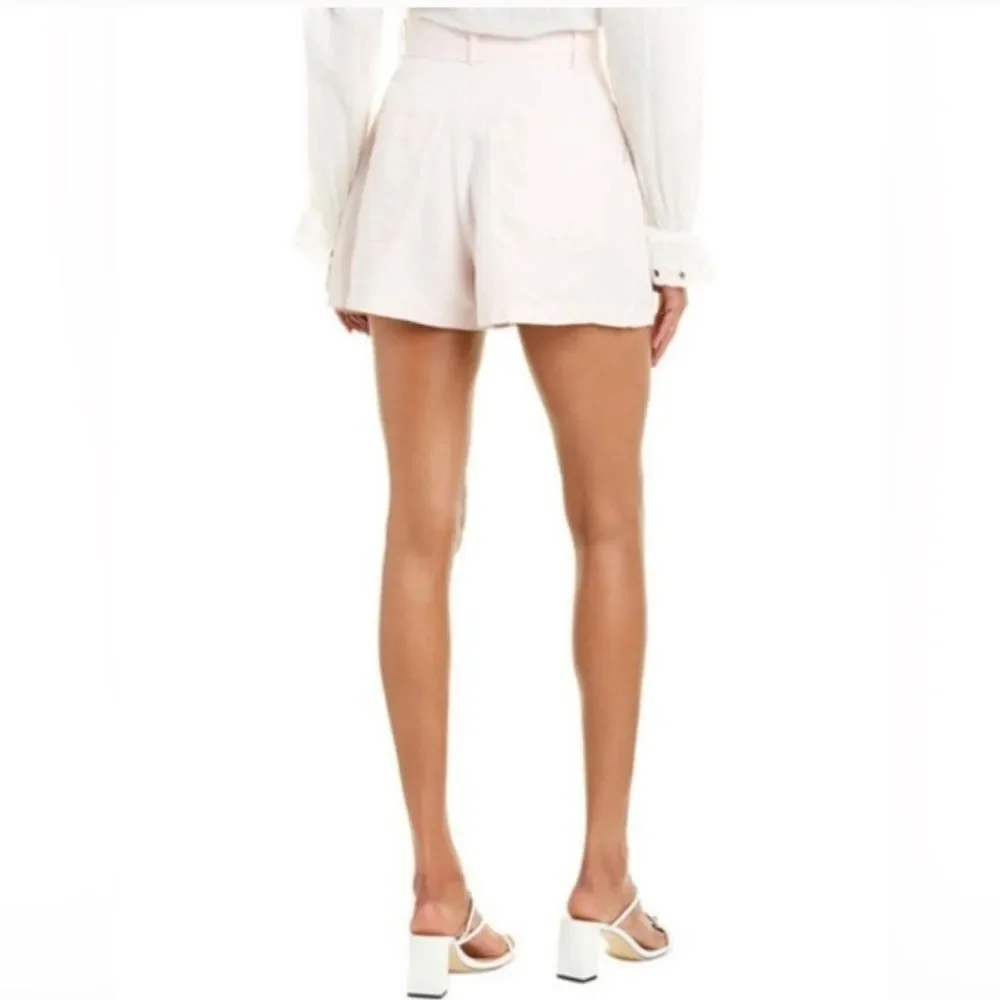 La Vie Rebecca Taylor Linen Blend Cloud Shorts Size 26